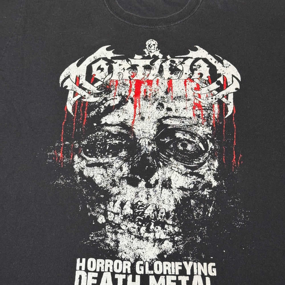 Vintage 90s Mortician T-shirt, Horror Glorifying Death Metal Band Tee (Large) - Picture 2 of 6